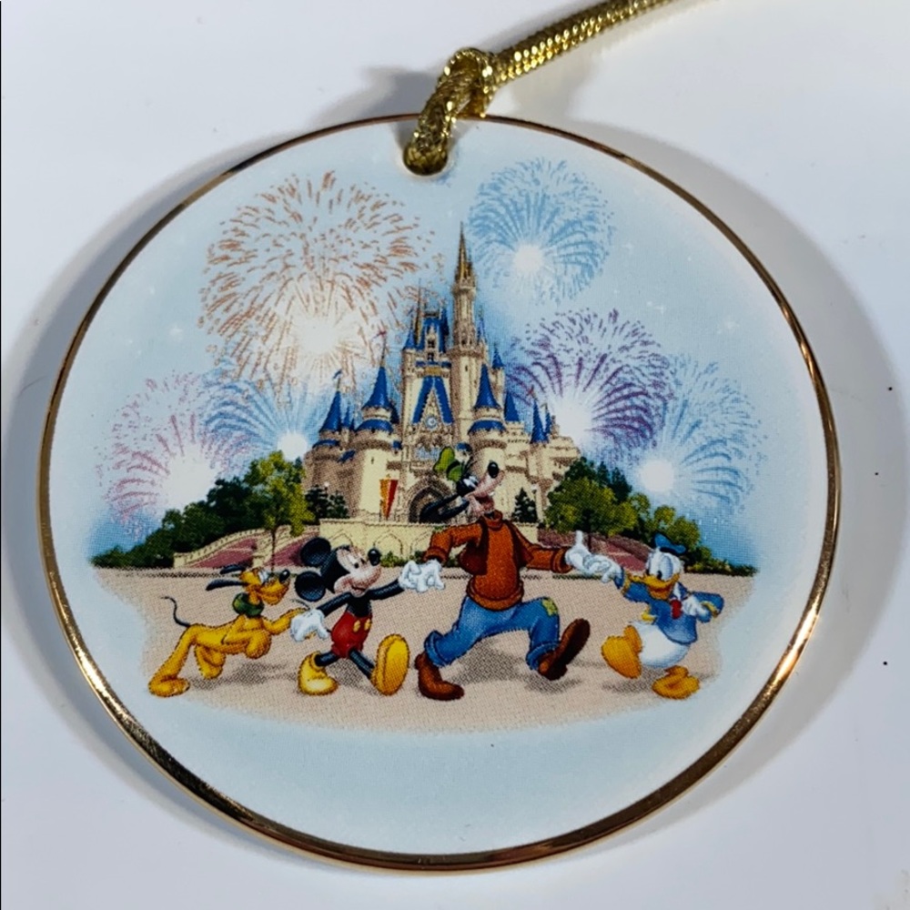 2001 Magic Kingdom Ceramic Disc Ornament